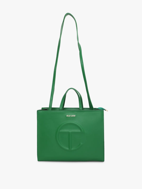Pelle Luxur Women's Green Satchel Bag