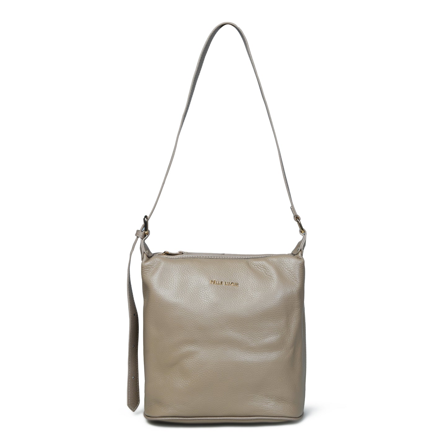Pelle Luxure Women's PU Medium Handbag – Elegant White Design in White, Khaki & Black Colors