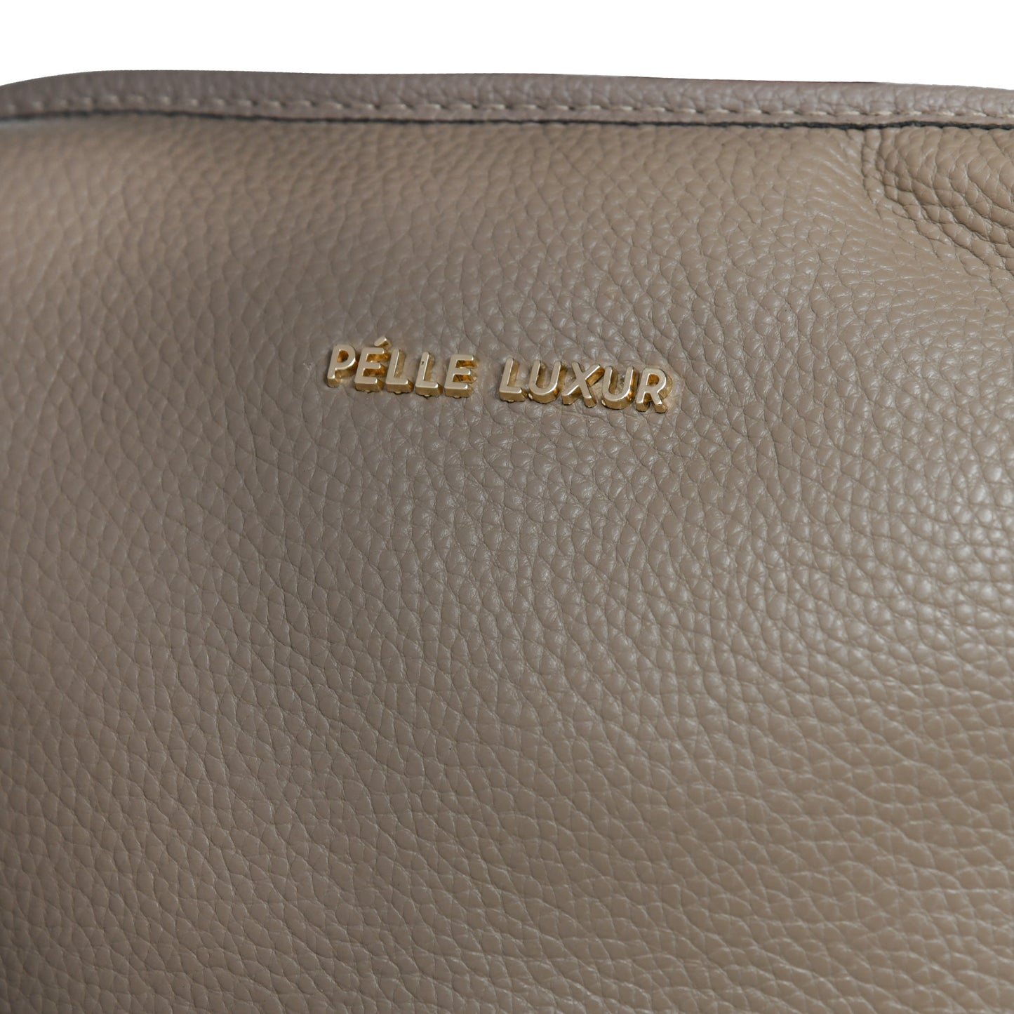 Pelle Luxure Women's PU Medium Handbag – Elegant White Design in White, Khaki & Black Colors
