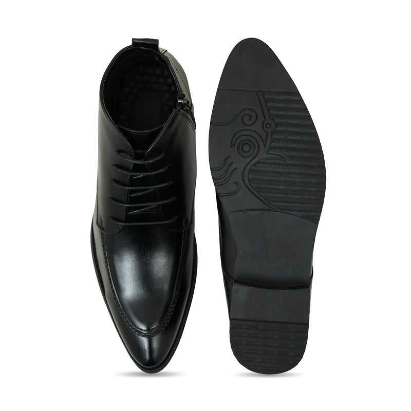 Pelle Luxur Amerigo Black Boots  For Men