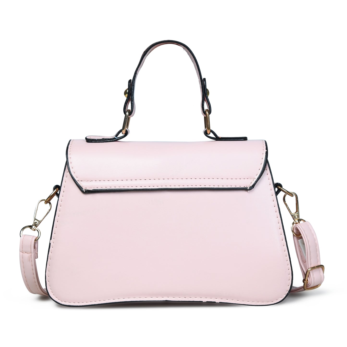 Pelle Luxure Women's PU Small Sling Bag – Available in Black, Baby Pink, and Khaki