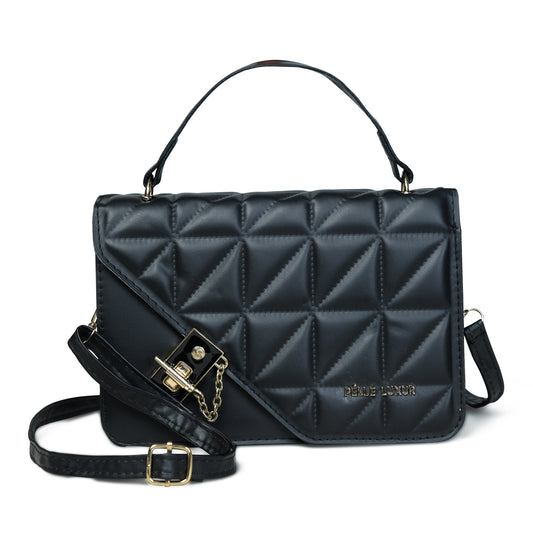 Elegant and Versatile: Pelle Luxure Medium PU Sling Bag for Women