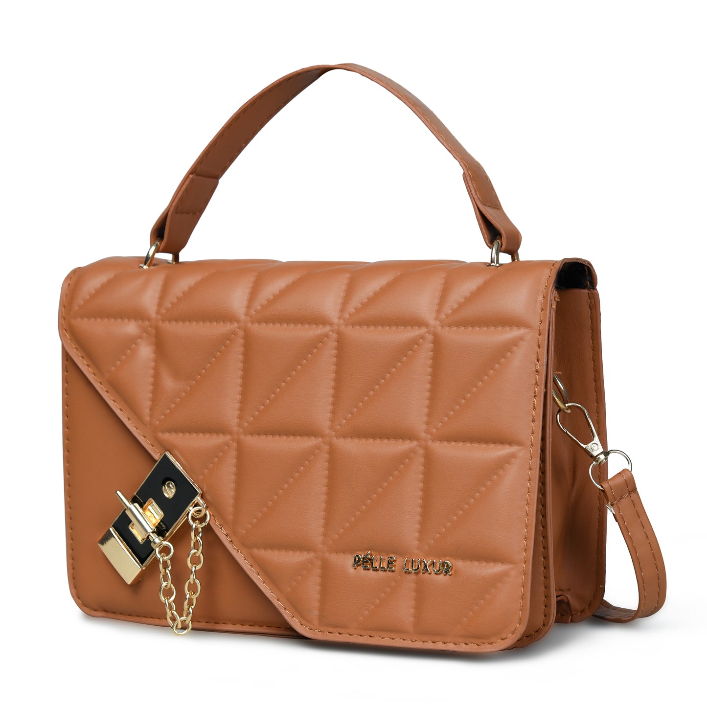 Elegant and Versatile: Pelle Luxure Medium PU Sling Bag for Women