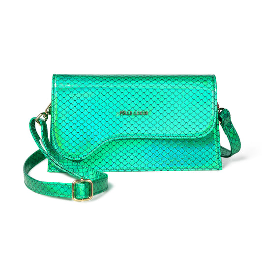 Pelle Luxur Women's Light Green, Premium PU Sling Bag, Small Size with Magnet clasp Closure