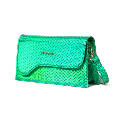 Pelle Luxur Women's Light Green, Premium PU Sling Bag, Small Size with Magnet clasp Closure