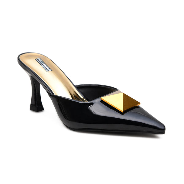 Pelle Luxur Rosana Black Sandals For Women