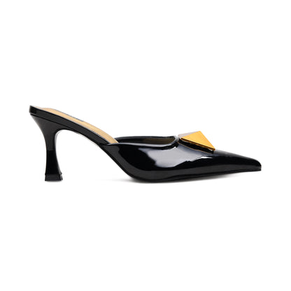 Pelle Luxur Rosana Black Sandals for Women