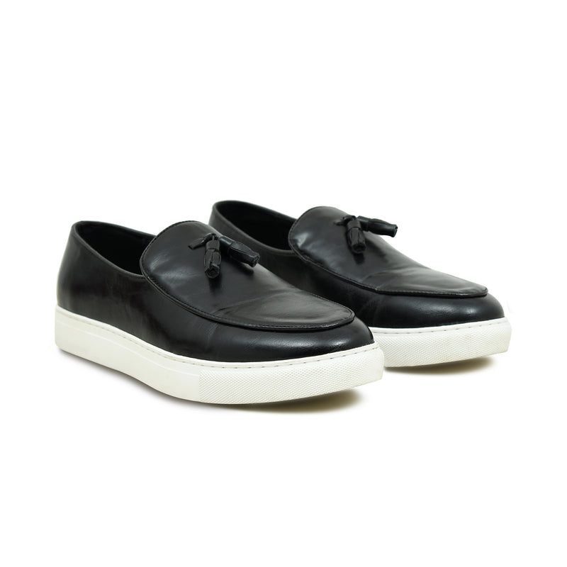 Pelle Luxur Andrea Black Sneaker Shoes For Men