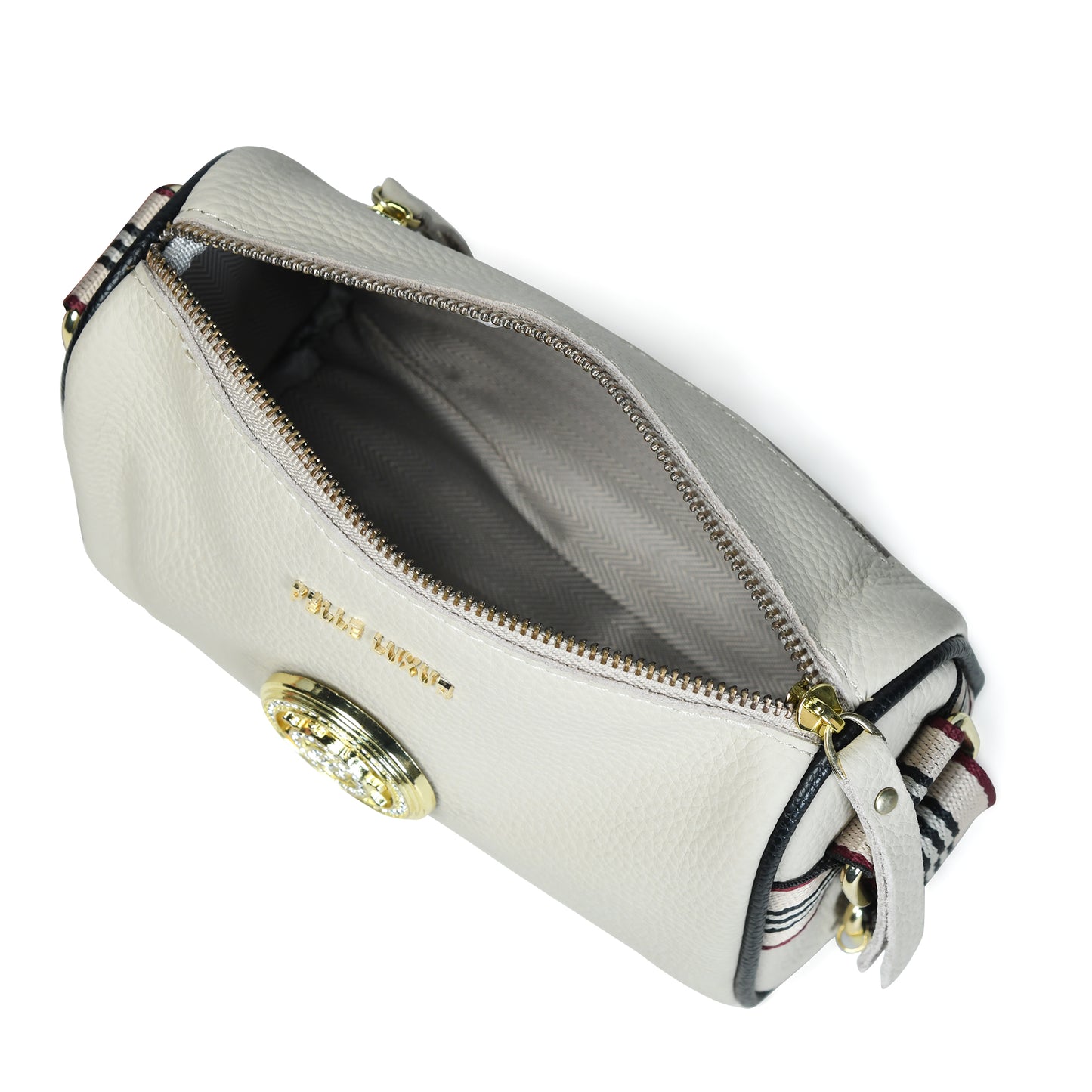 Pelle Luxure Women's PU Medium Sling Bag – Available in White, Black, Off-White, and Dark Green