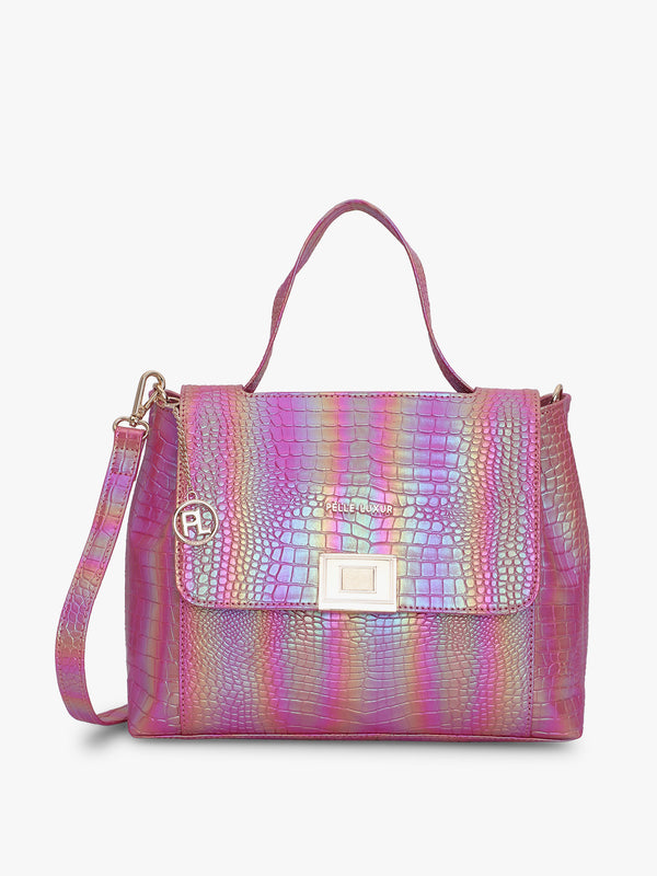 Pelle Luxur Women's Zeta Satchel Bag | Ladies Purse Handbag