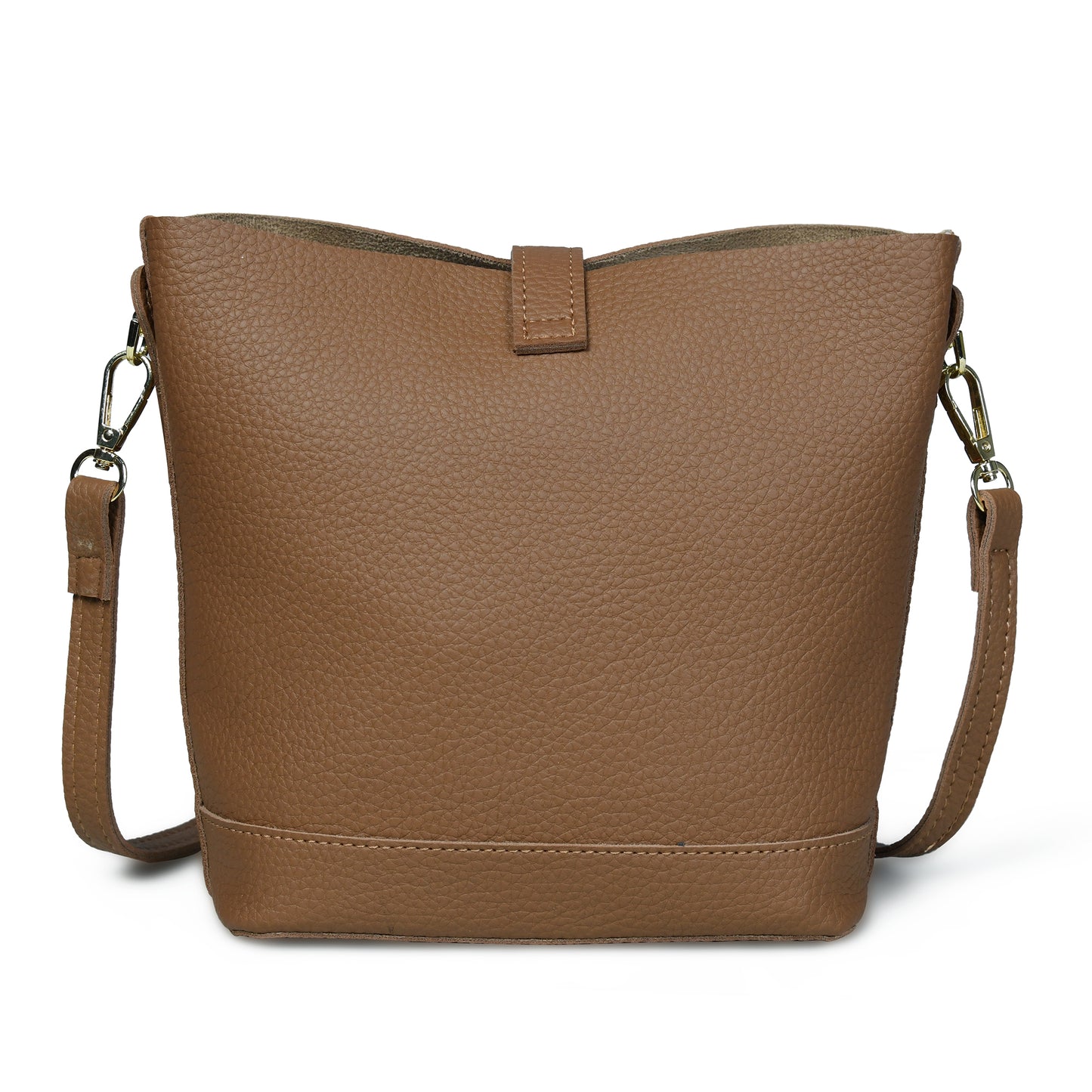 Pelle Luxure Women's PU Medium Sling Bag – Available in Black, Khaki, Chocolate Brown, and Cognac