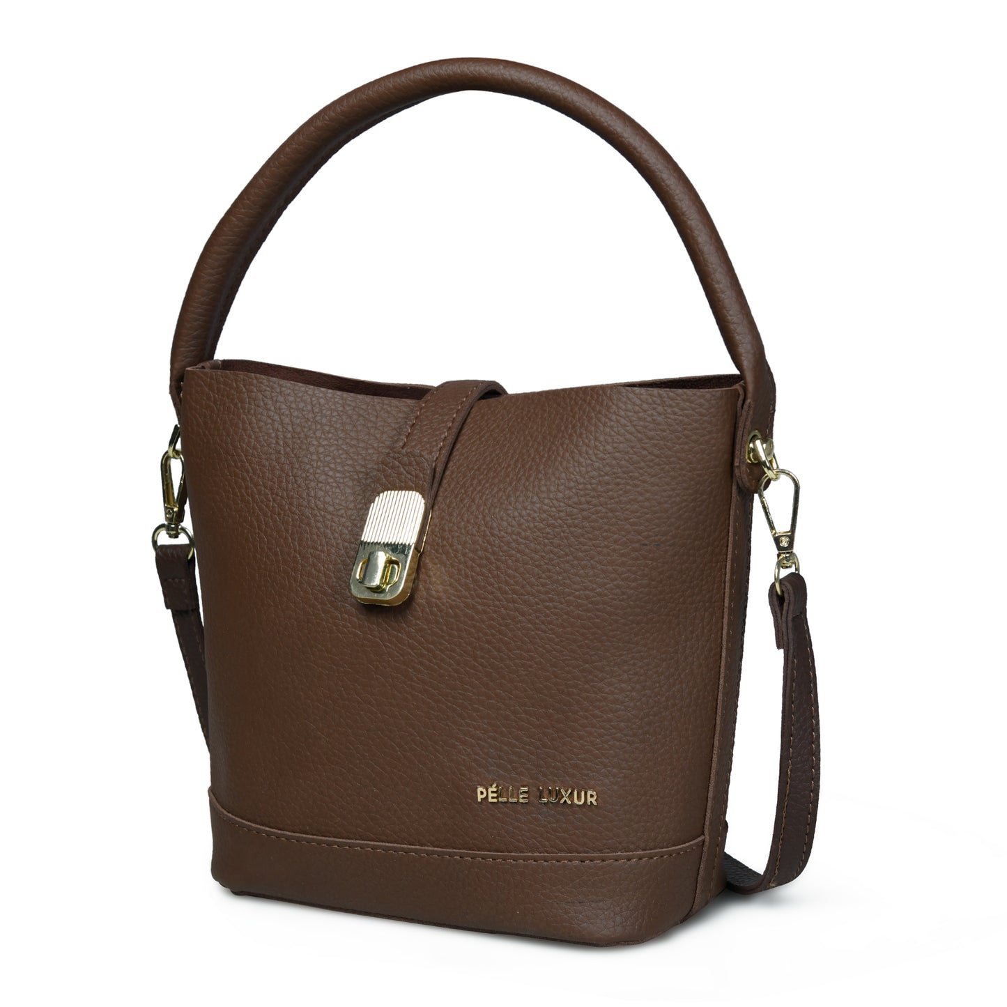 Pelle Luxure Women's PU Medium Sling Bag – Available in Black, Khaki, Chocolate Brown, and Cognac