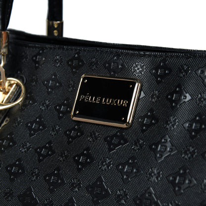 Pelle Luxur Women’s Black Colour Zipper Closure Bag