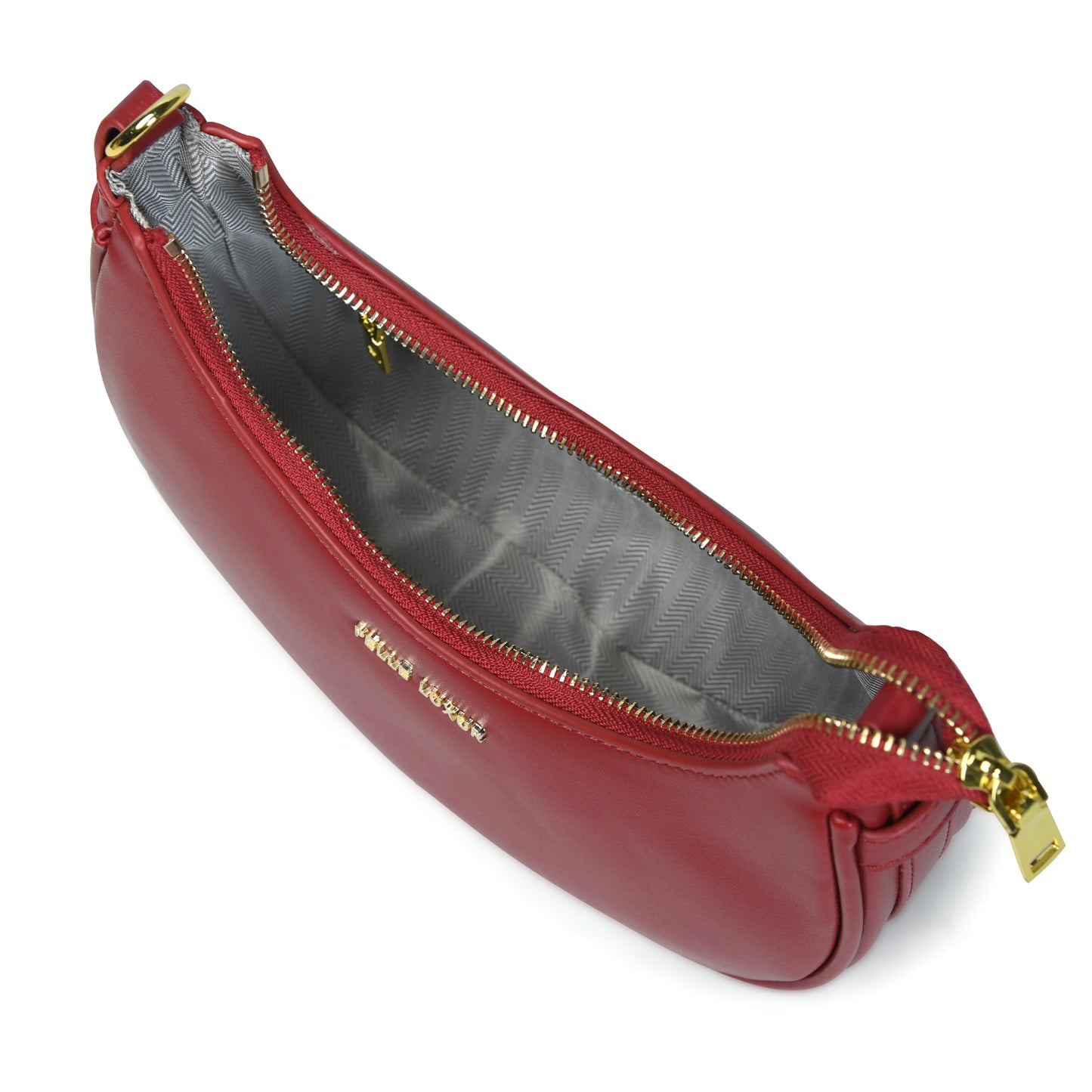 Pelle Luxure Women's PU Medium Half-Moon Sling Bag – Available in Maroon, White, Light Brown, Yellow, Pink, and Black