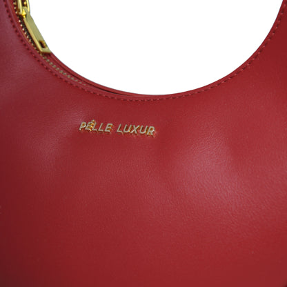 Pelle Luxure Women's PU Medium Half-Moon Sling Bag – Available in Maroon, White, Light Brown, Yellow, Pink, and Black