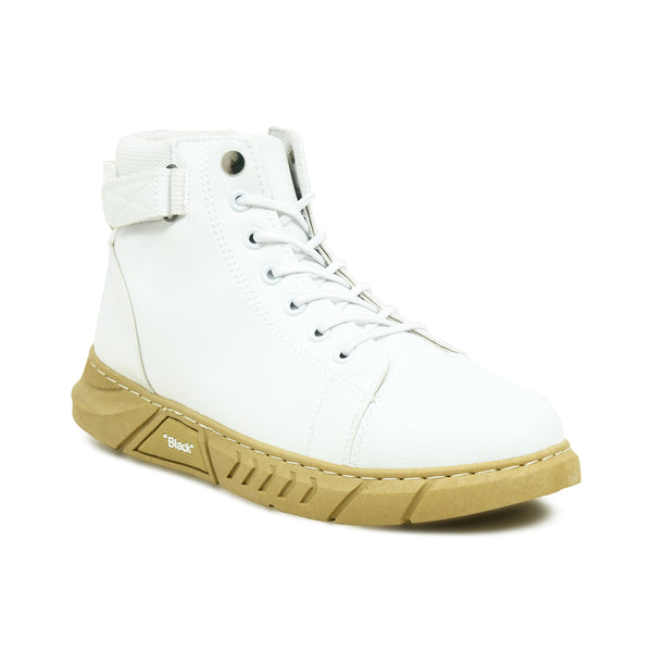 Pelle Luxur Lorenzo White Sneaker Shoes For Men