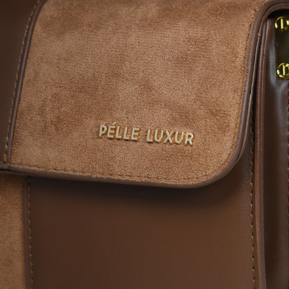 Pelle Luxure Women's PU Medium Sling Bag – Available in Brown, Black, White, Tan, and More