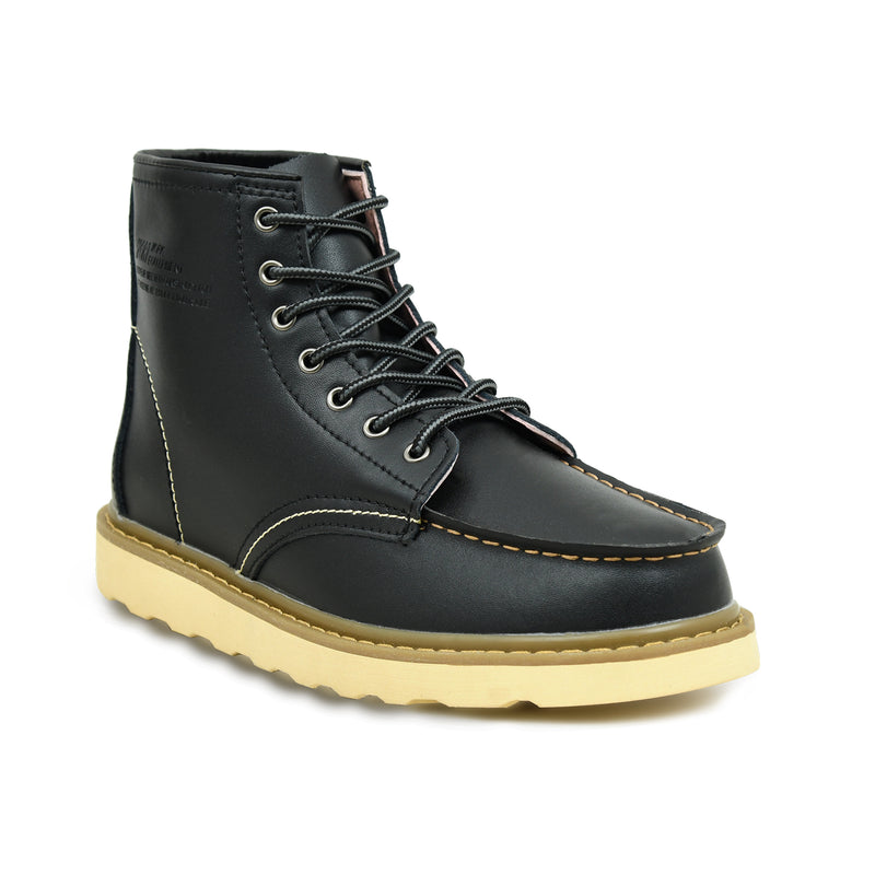 Pelle Luxur Federico Black Boots  For Men