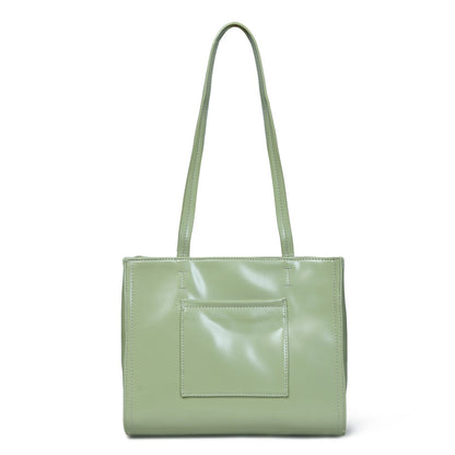 Pelle Luxur Women’s Olive Colour Magnetic Snap Closure Bag