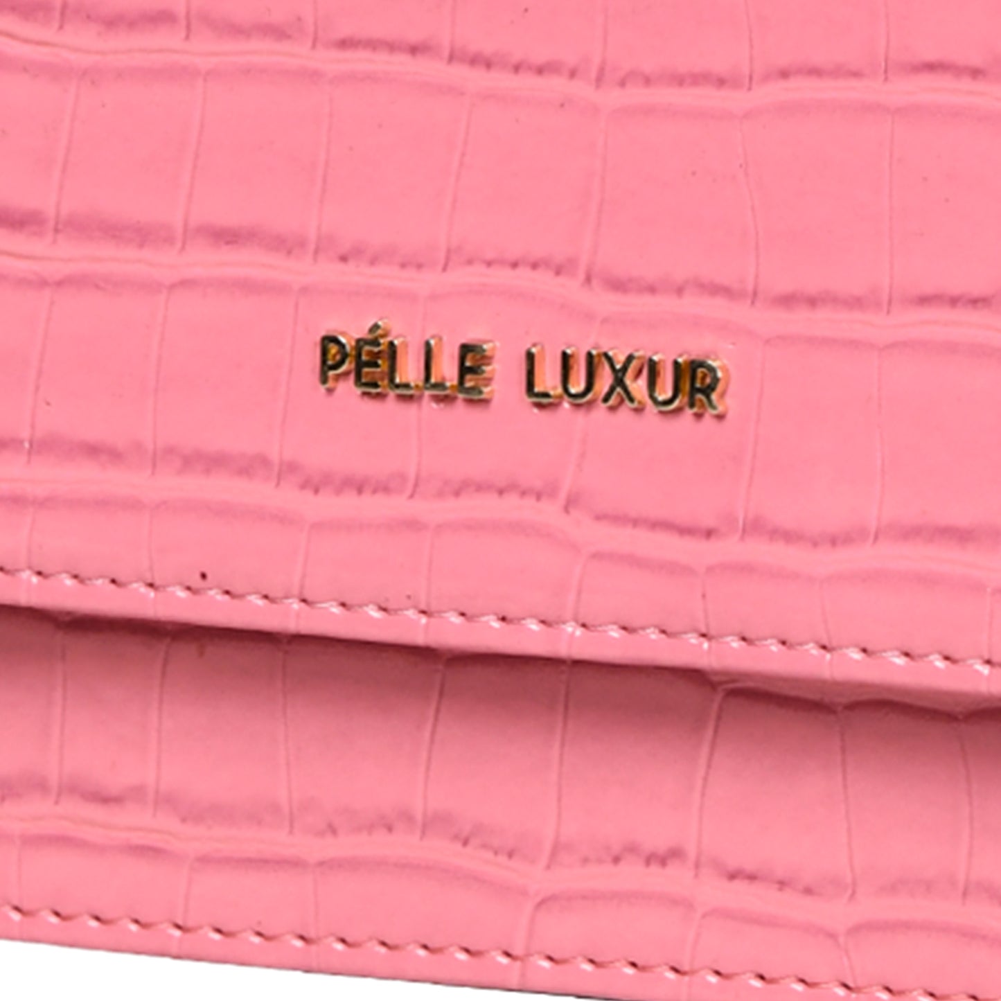 Pelle Luxur Women's Dark Pink, Premium PU Sling Bag, Small Size with Magnet clasp Closure