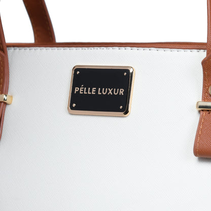 Pelle Luxure Women's PU Satchel Bag – Elegant and Functional (Available in 4 Colors)