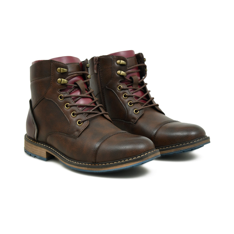 Pelle Luxur Edoardo Brown Boots Shoes For Men