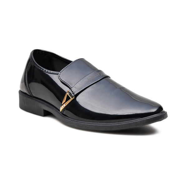 Pelle Luxur Narciso Black Formal Shoes For Men