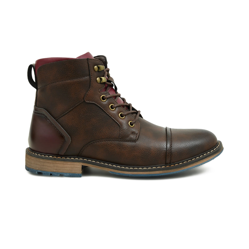 Pelle Luxur Edoardo Brown Boots Shoes For Men