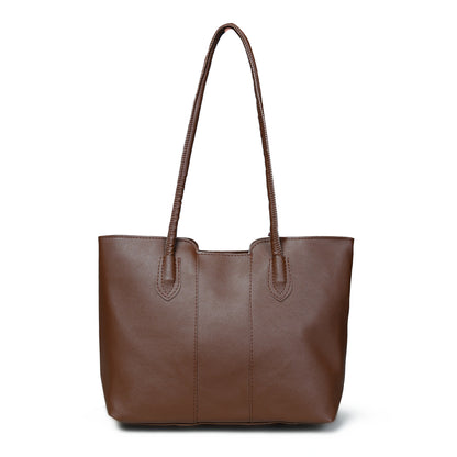 Pelle Luxure Women's PU Tote Bag – Stylish, Functional, and Versatile (Available in 4 Colors)