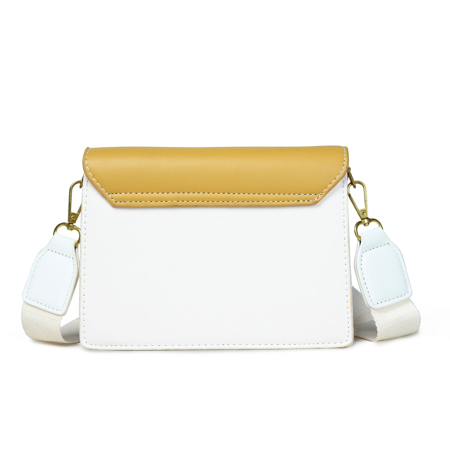 Pelle Luxure Small PU Sling Bag – Perfect for Women, Available in Mustard, White, and Olive