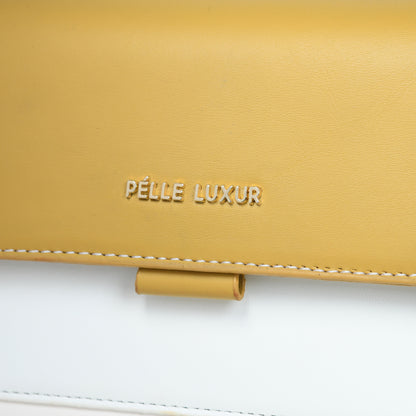 Pelle Luxure Small PU Sling Bag – Perfect for Women, Available in Mustard, White, and Olive