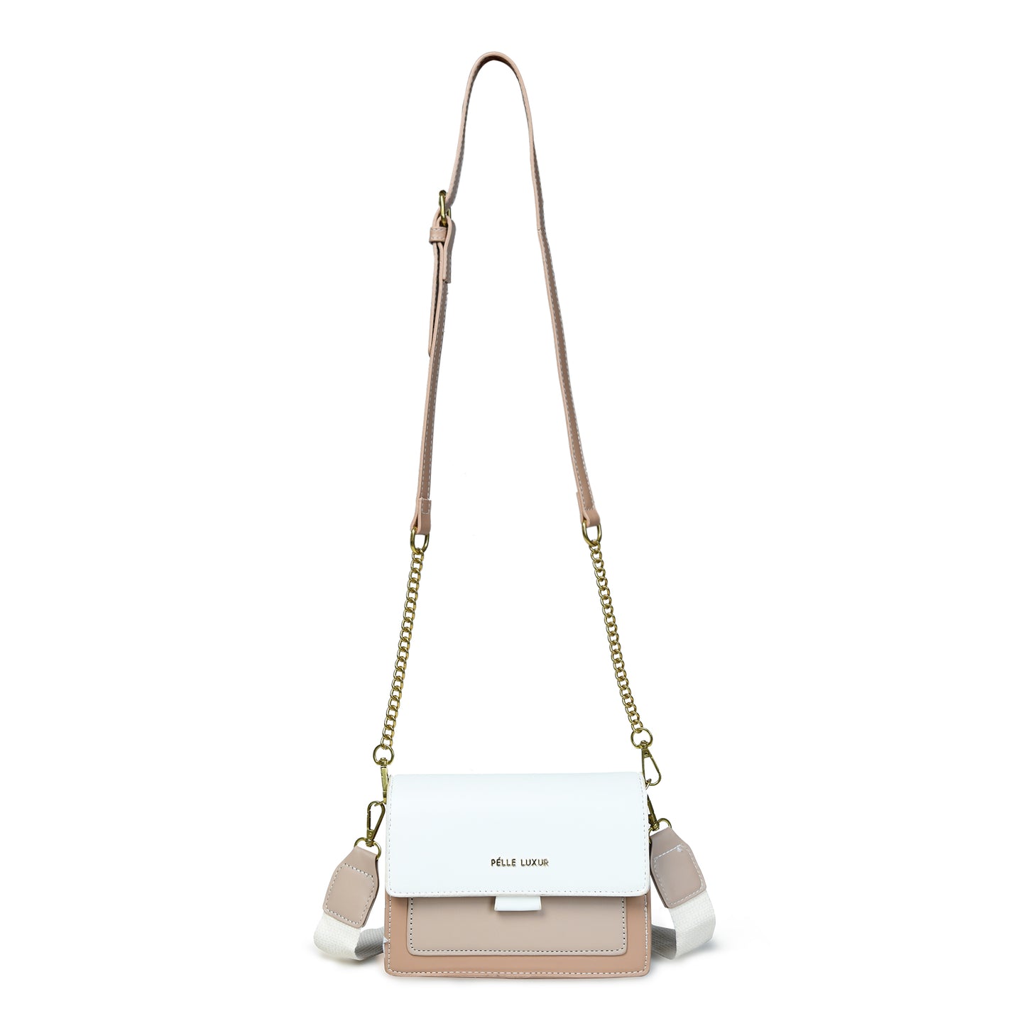 Pelle Luxure Small PU Sling Bag – Perfect for Women, Available in Mustard, White, and Olive