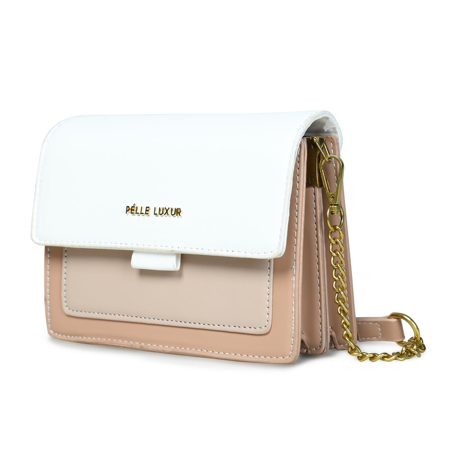 Pelle Luxure Small PU Sling Bag – Perfect for Women, Available in Mustard, White, and Olive