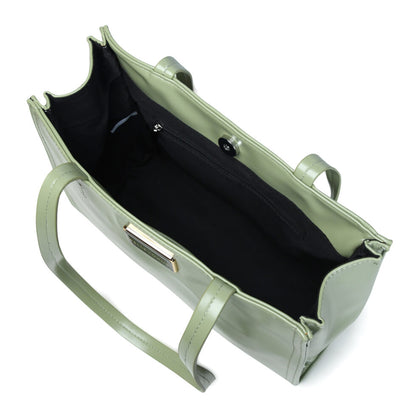 Pelle Luxur Women’s Olive Colour Magnetic Snap Closure Bag