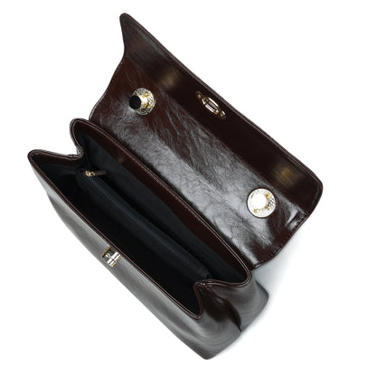 Elegant and Practical: Pelle Luxure PU Medium Sling Bag in Cognac, Black, and Chocolate Brown