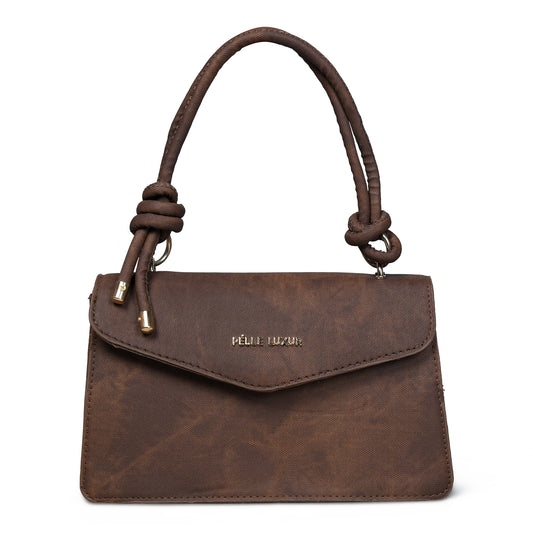 Effortlessly Stylish: The Pelle Luxure Small PU Sling Bag – A Must-Have!