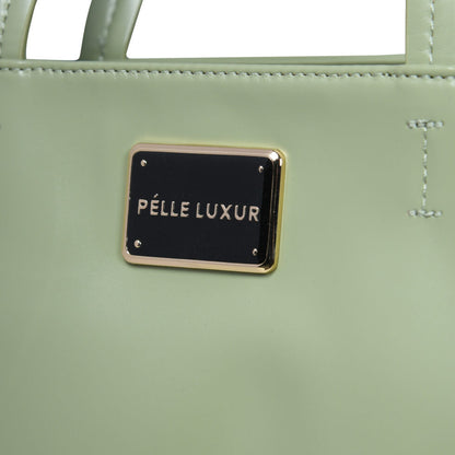 Pelle Luxur Women’s Olive Colour Magnetic Snap Closure Bag