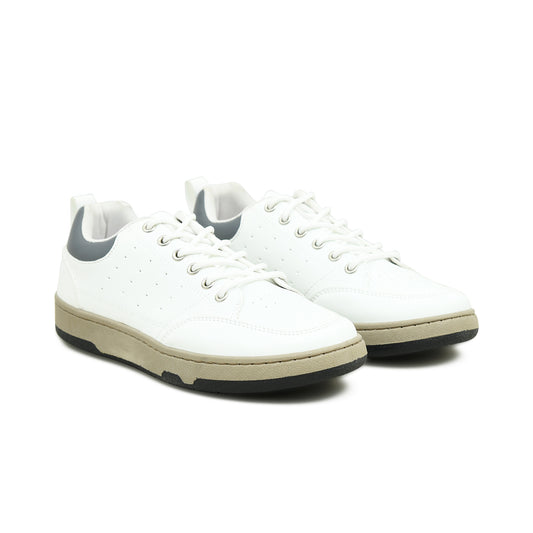 Pelle Luxur Leonardo White Sneaker Shoes For Men