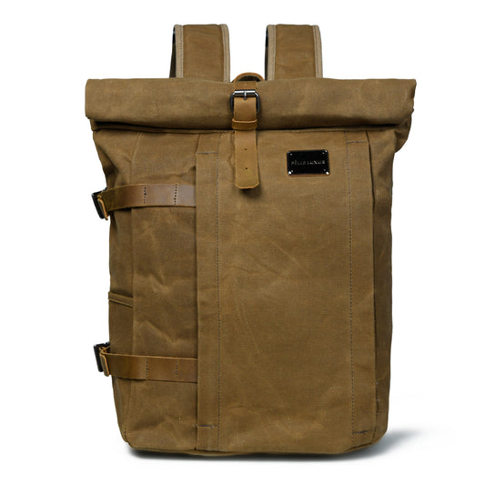 Elegant and Practical Brown Canvas Backpack for Everyday Use