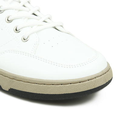 Pelle Luxur Leonardo White Sneaker Shoes For Men