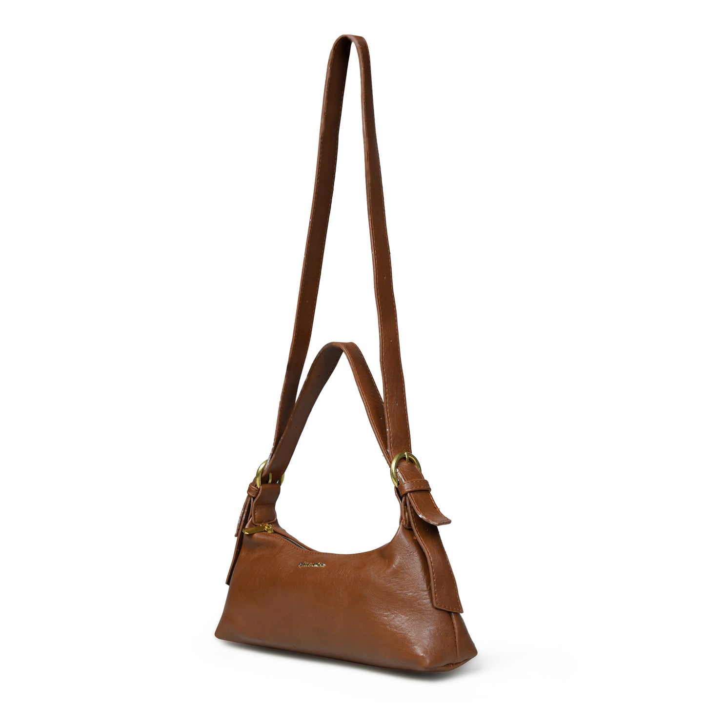 Pelle Luxure PU Small Sling Bag – Perfect for Women in Light Brown, Black, and Brown