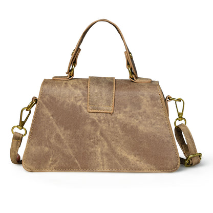 Elegant Design: Pelle Luxure Women's PU Sling Bag in Grey, Brown, and Khaki