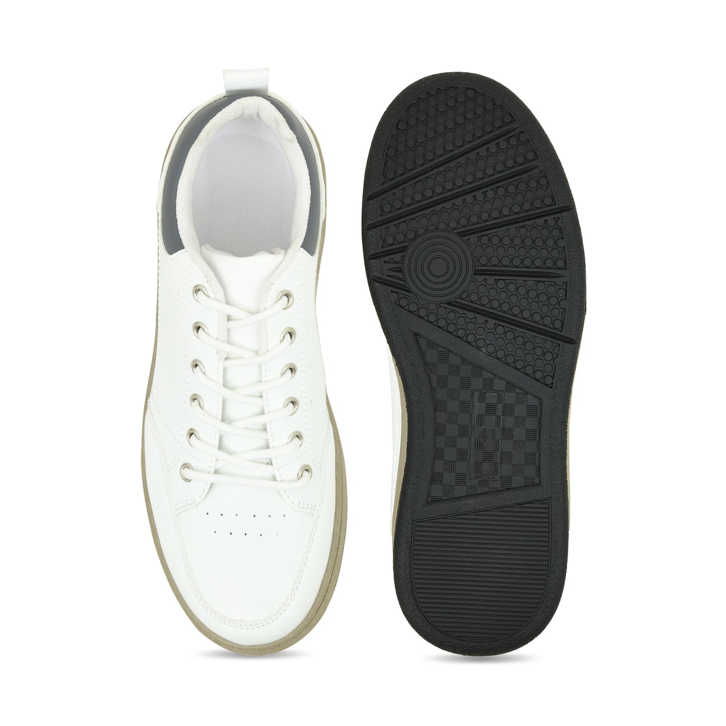 Pelle Luxur Leonardo White Sneaker Shoes For Men