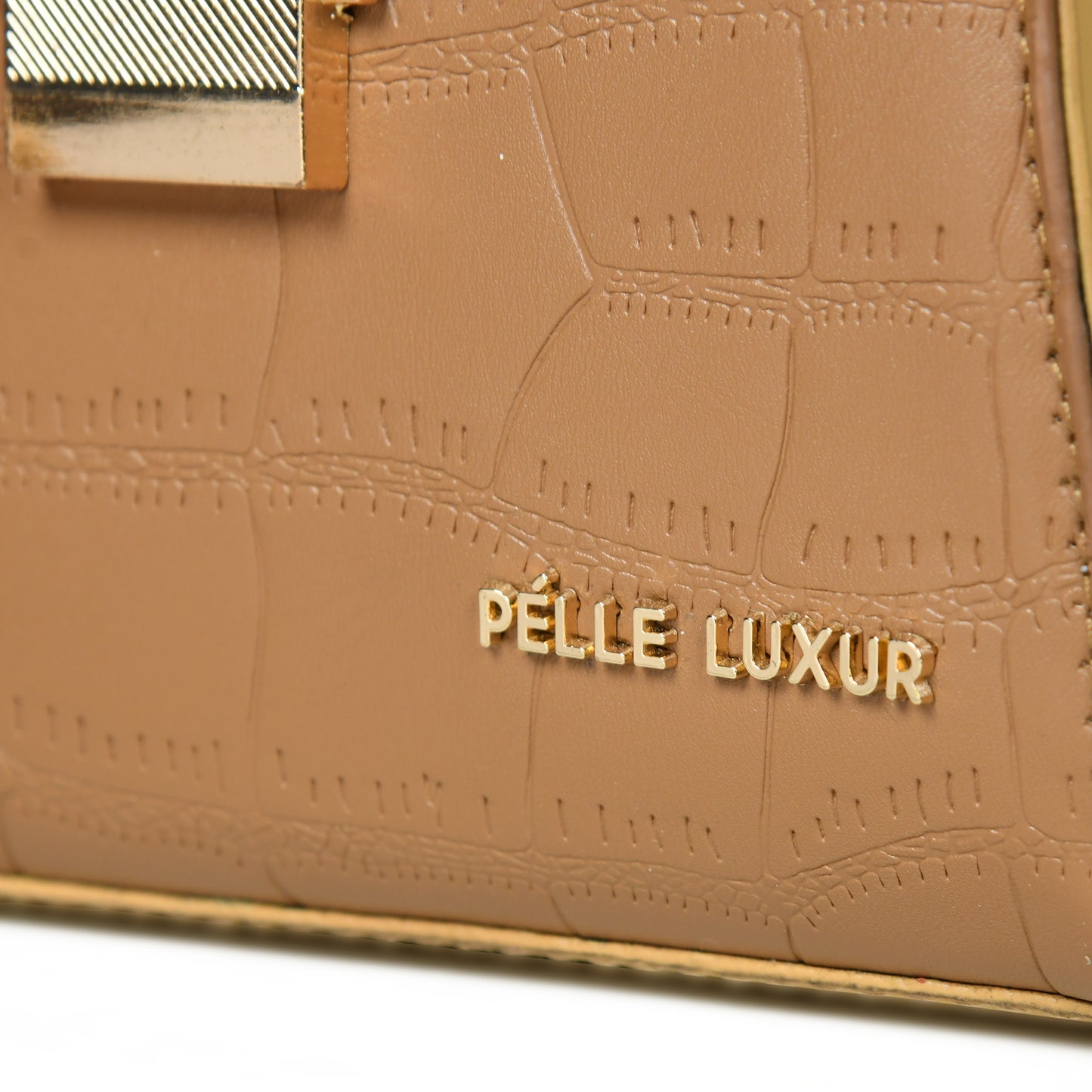 Elegant and Functional: Pelle Luxure Women's Sling Bag with Detachable Handles- Available in Brown, Green, Peach, and Pink