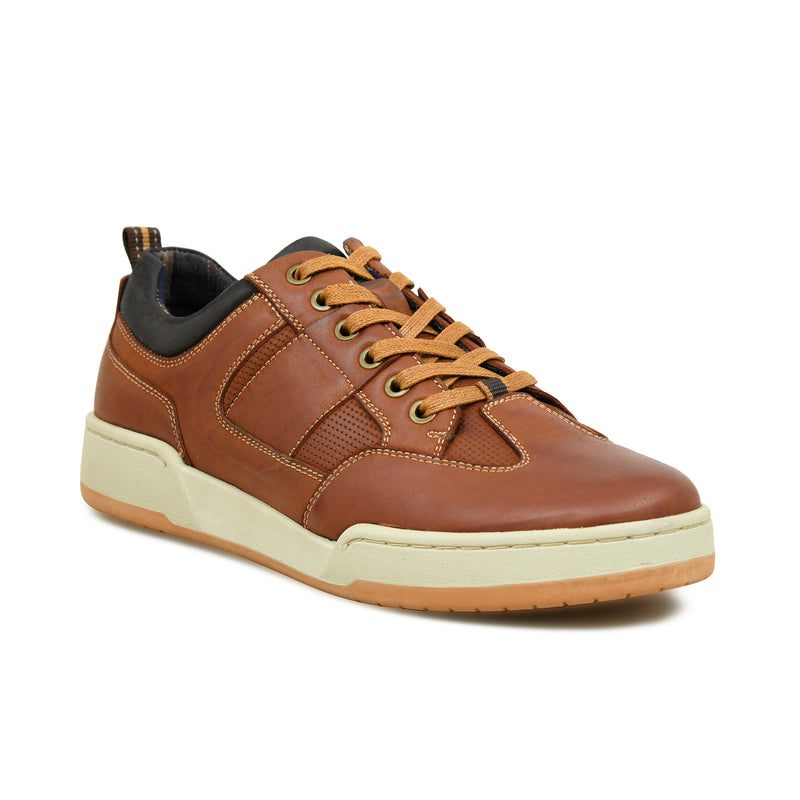 Pelle Luxur Francesco Cognac Sneaker Shoes For Men