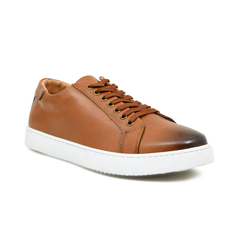 Pelle Luxur Alvize Tan Color Sneaker Shoes For Men