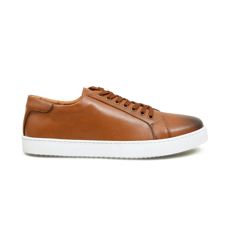 Pelle Luxur Alvize Tan Color Sneaker Shoes For Men