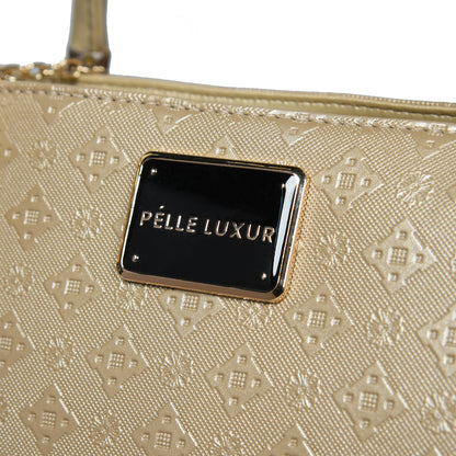 Pelle Luxure PU Medium Handbag – Perfect Everyday Accessory in Black and Khaki