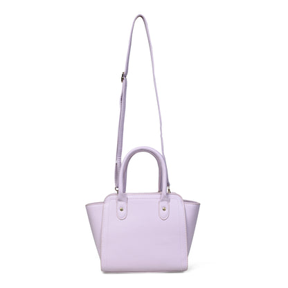 Stylish and Versatile: Pelle Luxure Women's Handbag in Black, Purple, and White