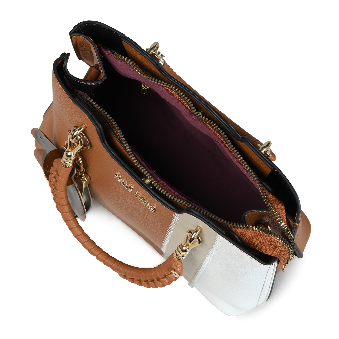 Elevate Your Look with Pelle Luxure Small PU Handbag – Black,  Brown and Pink